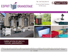 Tablet Screenshot of esprit-orangeraie.com